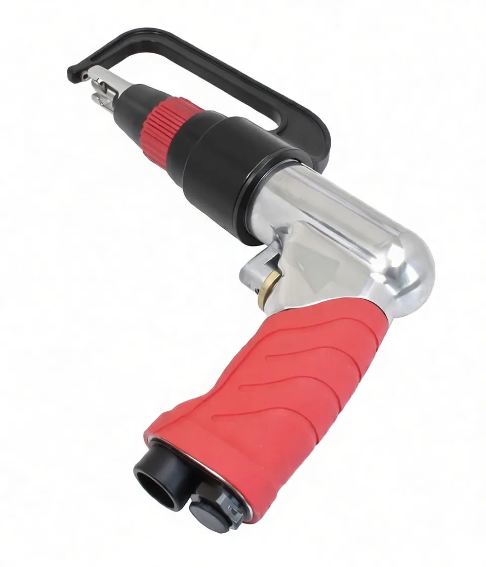 Three-quarter top view of ASTA spot weld drill cutter showing brand engraving, pink grip, guard and Allen key