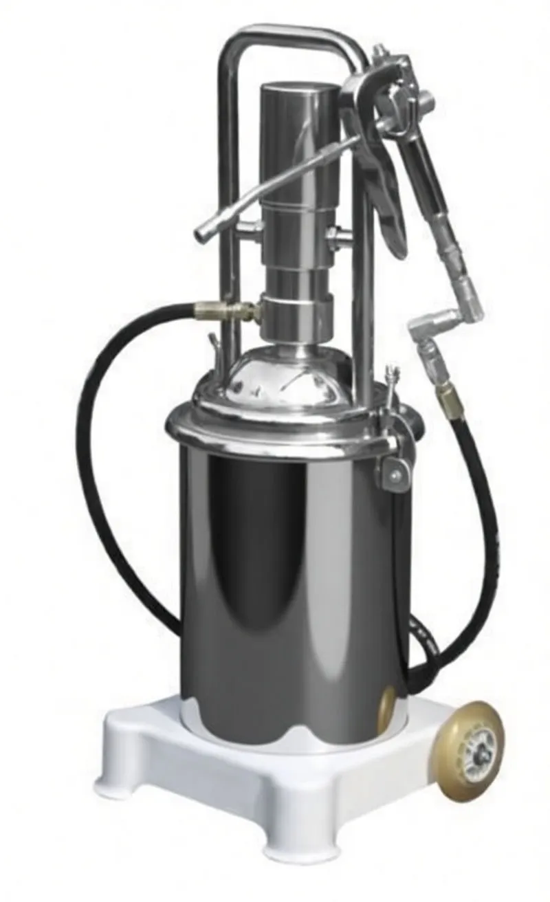Mobile Grease Pump Unit, 13 kg Capacity, 800 g/min Delivery Rate