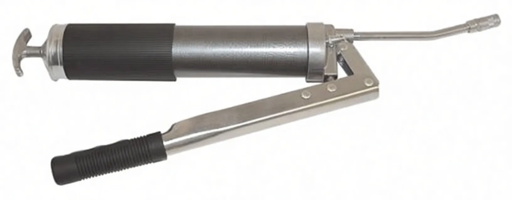 Professional Dual-Piston Grease Gun, 500ml Capacity with 300mm Suction Hose