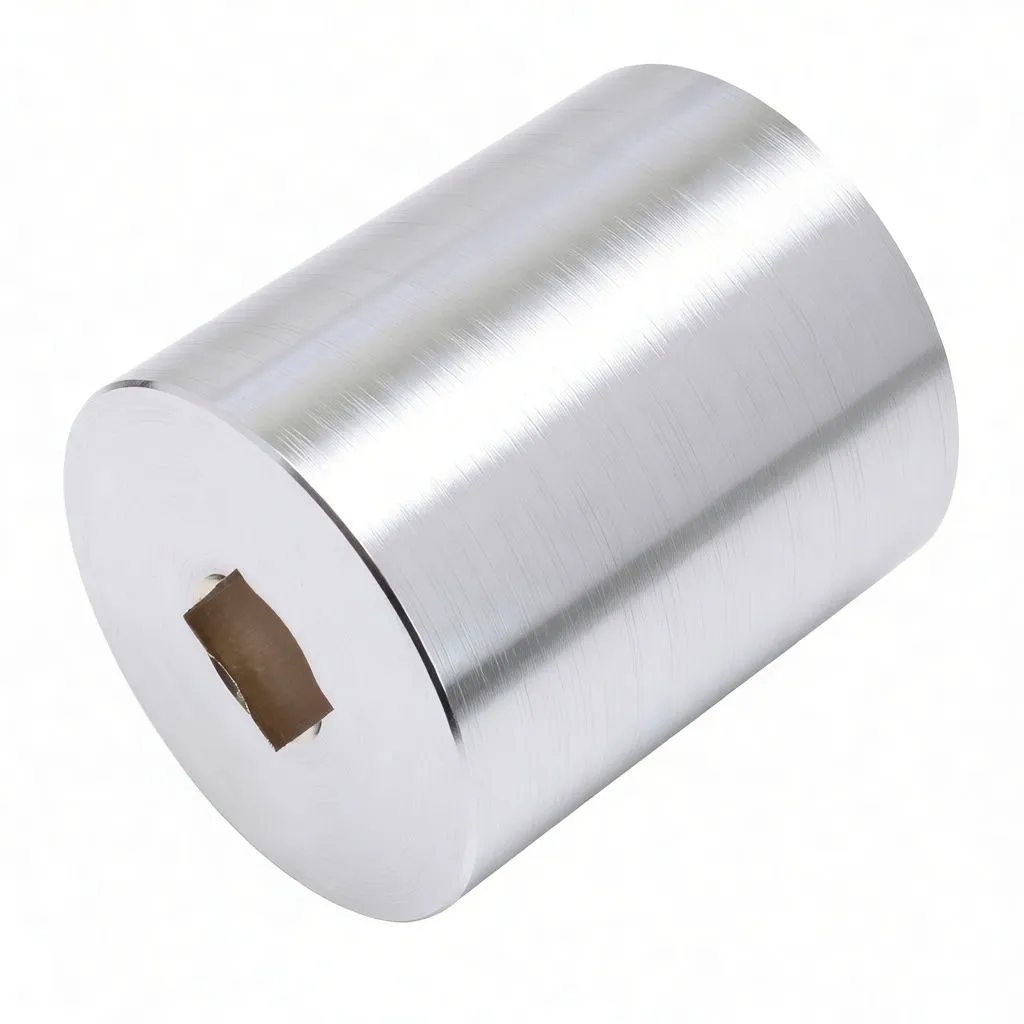 Open end of chrome steering stem nut tool showing four radial slots and smooth inner bore, with logo on the exterior.