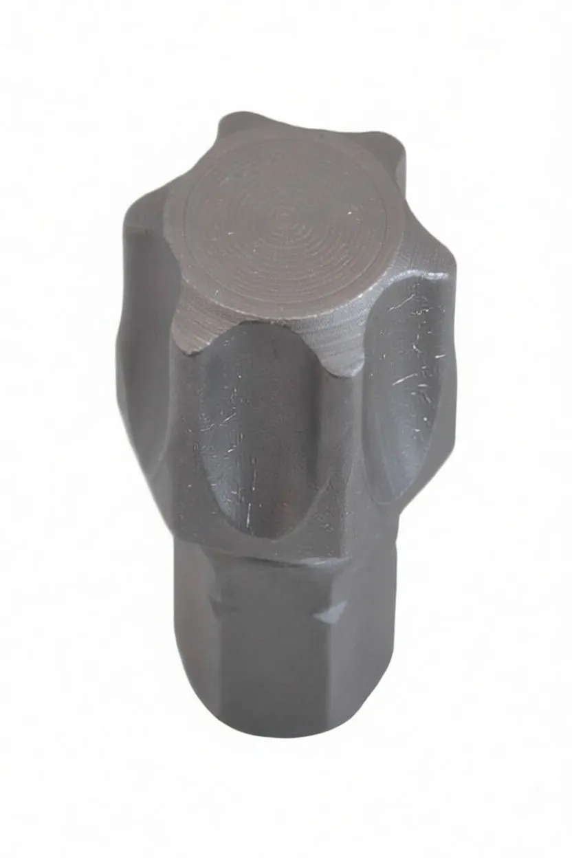Angled view of Torx T60 bit with hexagonal shank and 'ASTA' engraving