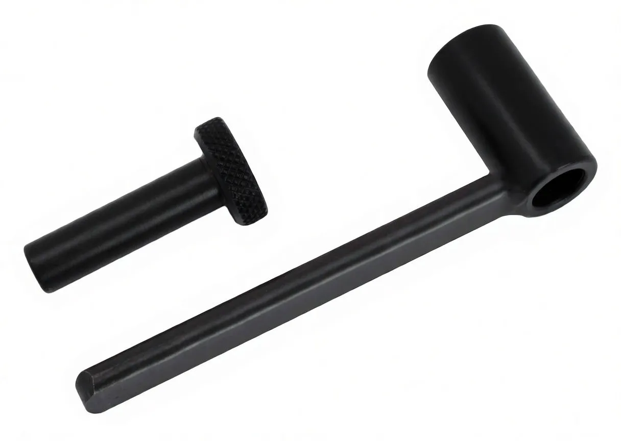 Top view of long socket wrench with ASTA marking and separate knurled adjustment pin