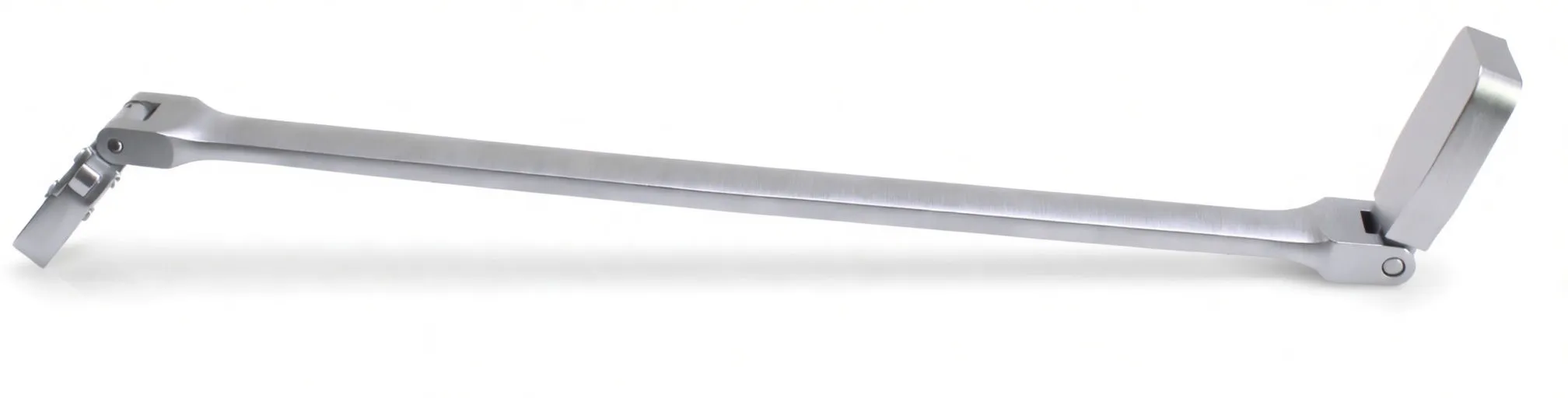 Annotated diagram with Polish labels highlighting wrench features, finish and markings