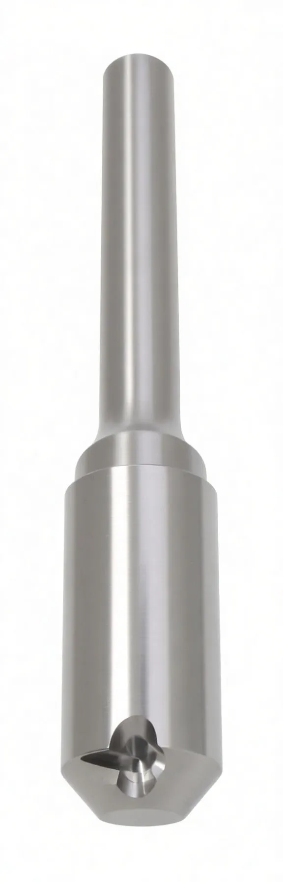 Full-length view of milling drill with engraved ASTA part number on shank and rounded, cross-cut fluted head at the bottom.